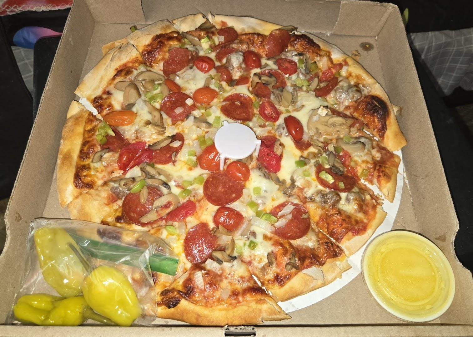 Jimmy's UNA Pizza Menu